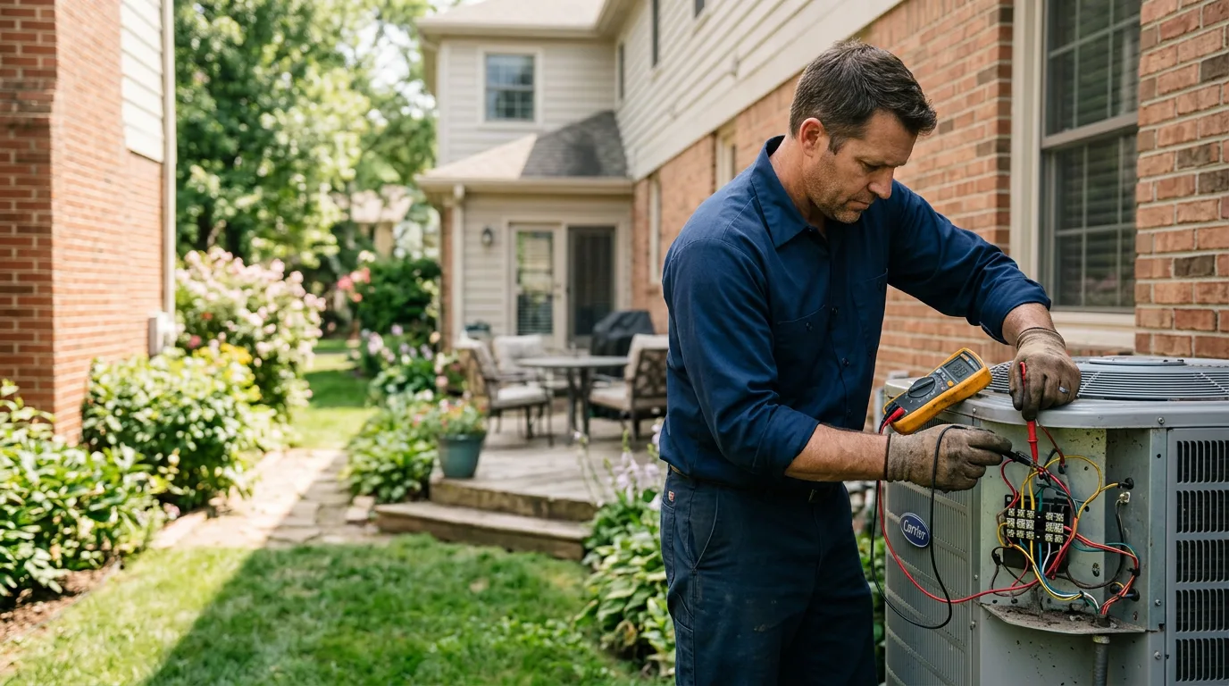 HVAC technician working near Sevierville, TN